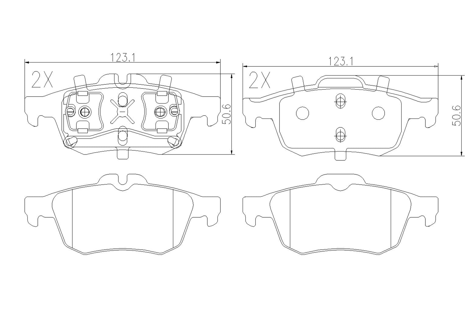 BOGAP R8210124 Brake Pad Set, Disc Brake | ML Performance Car Parts