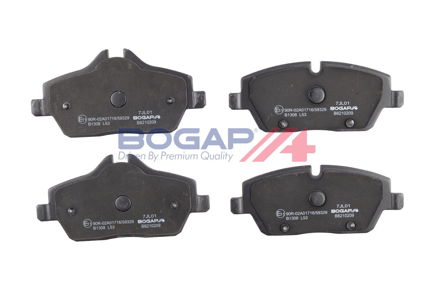 BOGAP B8210209 Brake Pad Set, Disc Brake | ML Performance Car Parts