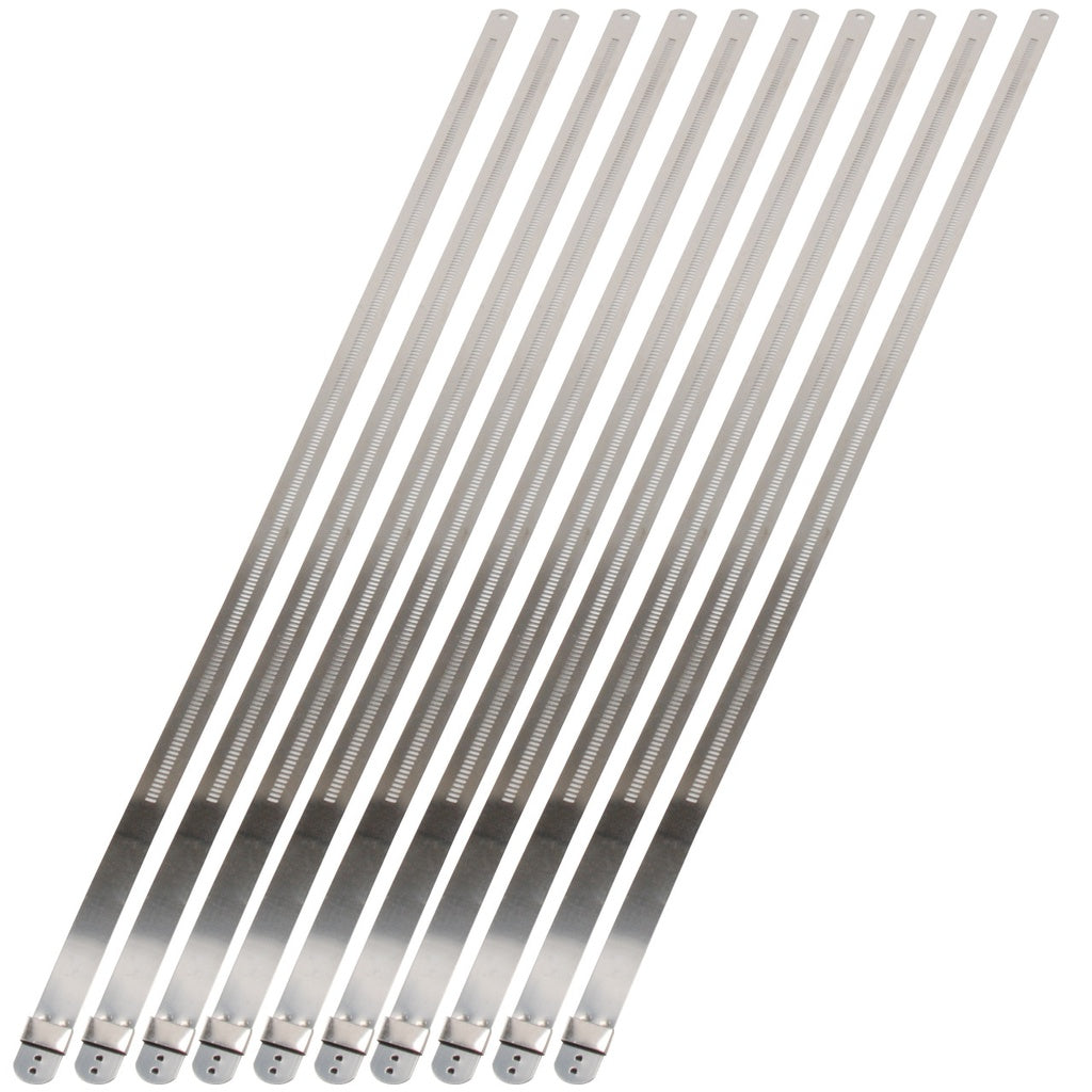 DEI 010213 TIES POSITIVE LOCK STAINLESS STEEL 12MM X 20IN (10 PC)