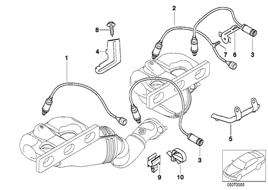 Genuine BMW 11781437586 Regulating Lambda Probe L=990MM | ML Performance UK Car Parts
