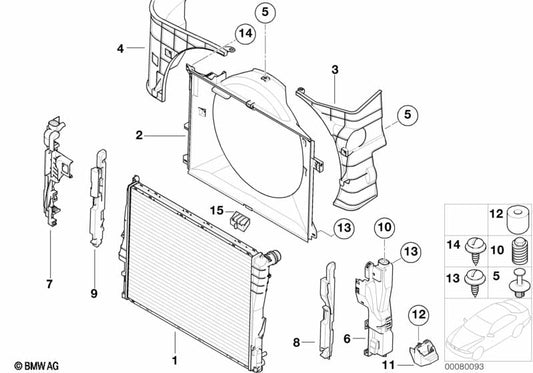Genuine BMW 17112228943 Fan Shroud | ML Performance UK Car Parts