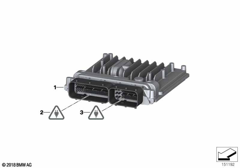 Genuine BMW 12147599881 Basic Cotrol Unit Dme MSD812 | ML Performance UK Car Parts