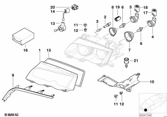 Genuine BMW 63128380188 Bracket Headlight Right | ML Performance UK Car Parts