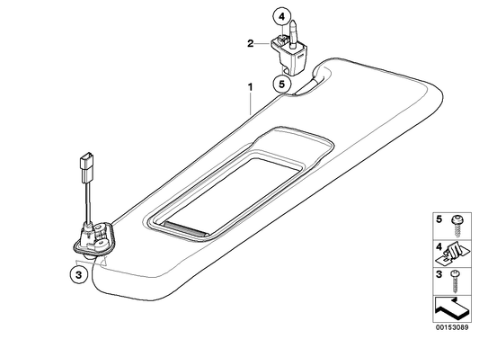 Genuine BMW 51167252010 Sun Visor With Mirror Right BEIGE | ML Performance UK Car Parts