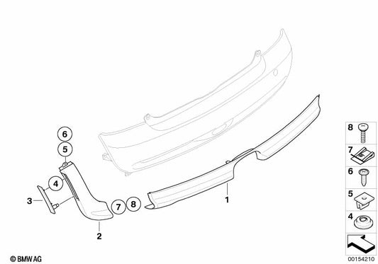Genuine BMW 63137183088 Side Marker Light Yellow Rear Right GP | ML Performance UK Car Parts