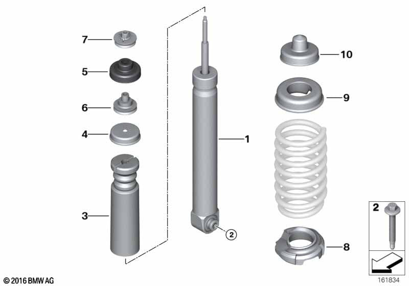 Genuine BMW 33522283638 Hex Bolt With Washer M12X1,5-10.9 | ML Performance UK Car Parts