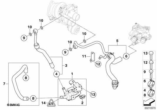 Genuine BMW 11538843817 Auxiliary Water Pump | ML Performance UK Car Parts