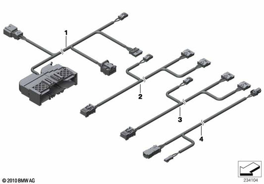 Genuine BMW 61129316663 Wiring Set Seat, Passenger'S Side | ML Performance UK Car Parts