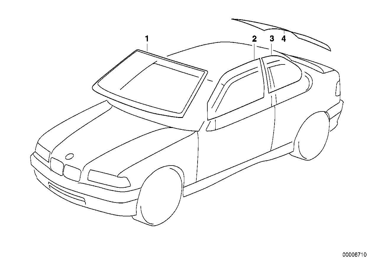 Genuine BMW 51311977216 Windshield, Clear With Anti-Glare Strip | ML Performance UK Car Parts