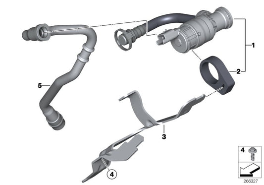 Genuine BMW 13908619928 Fuel Tank Breather Line | ML Performance UK Car Parts