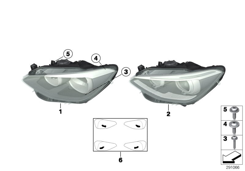 Genuine BMW 63117229686 Headlight Right | ML Performance UK Car Parts