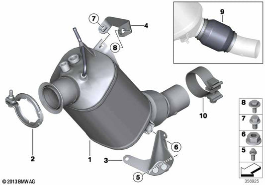 Genuine BMW 18308513949 Rp Diesel Particulate Filter EU6 | ML Performance UK Car Parts