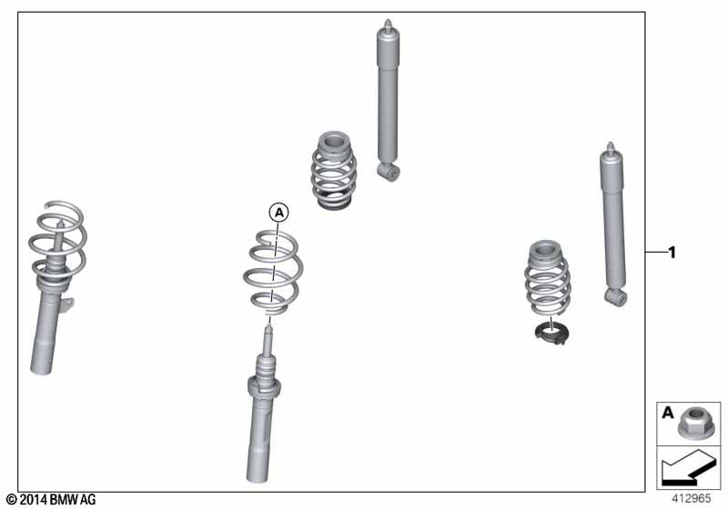 Genuine BMW 33502361197 Jcw Coil-Over Suspension "JCW PRO" | ML Performance UK Car Parts