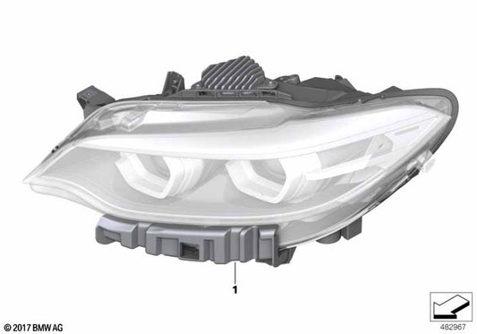 Genuine BMW 63117469779 Headlight, Led Technology, Left | ML Performance UK Car Parts