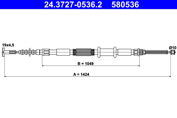 BOSCH 1987477684 Parking Brake Cable Pull