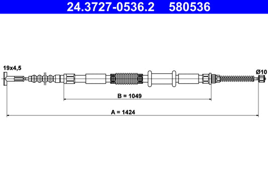 BOSCH 1987477684 Parking Brake Cable Pull