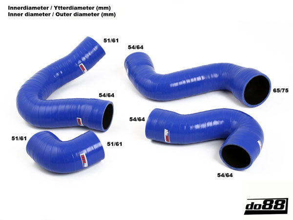 DO88 DO88-KIT114 Audi A4, A4 Quattro 2001 2004 1.8T (BEX) Intercooler Hose Kit