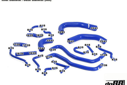 DO88 DO88-KIT125 Suzuki Swift Sport 1.6 2005 to 2010 Coolant Hose Kit