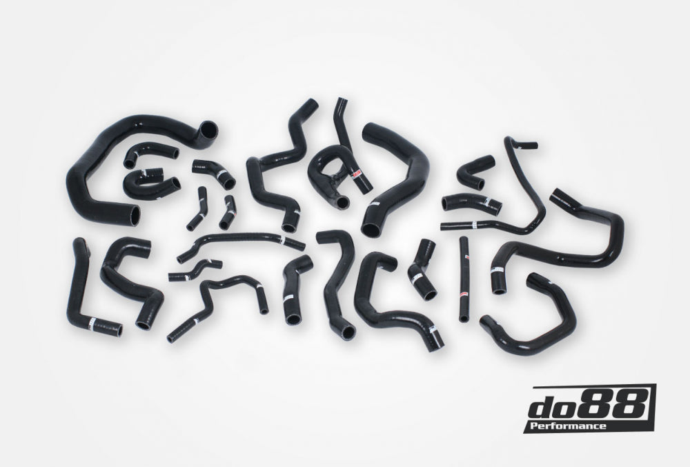 DO88 do88-kit187S AUDI SEAT SKODA VW 1.8 / 2.0 TSI (MQB) Coolant hoses (24 pcs) Black