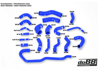 DO88 KIT191 Audi RS6 C5 2002-2004 Coolant Hoses