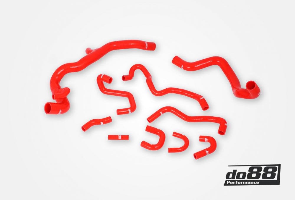 DO88 do88-kit198R Volvo S60/V60/V70/XC70/S80 T4 T5 2.5FT Automatic 07-16 Coolant hoses Red