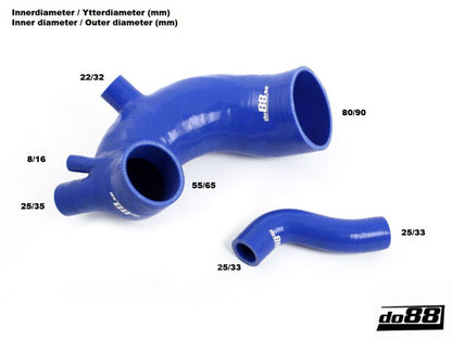 DO88 DO88-KIT52-3B Audi S2 3B 1990 1992 2.2T (220bhp) Silicone Turbo Intake Hose
