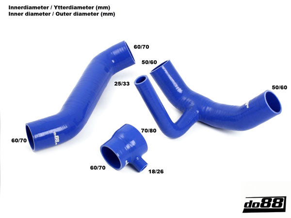 DO88 DO88-KIT53-ABY Audi S2, RS2 1992 1996 2.2T (230bhp/316bhp) Intercooler Hose Kit