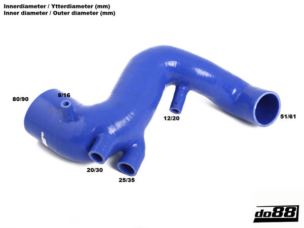 DO88 DO88-KIT82 Audi S3, TT 1.8T (see descr) Silicone Turbo Intake Hose (w/o ESP)