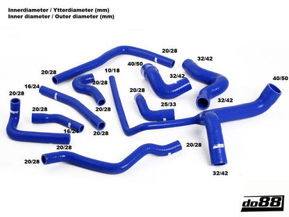 DO88 DO88-KIT97 Audi S4, S6, A6 2.2 Turbo (230bhp) Silicone Coolant Hose Kit