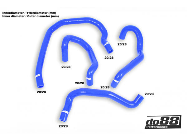 DO88 KIT188 Coolant Hoses Auxiliary Radiator LH