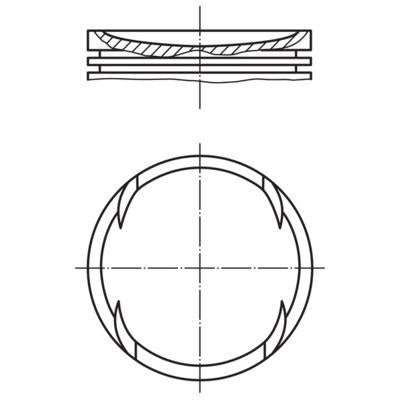 MAHLE 0827402 Piston