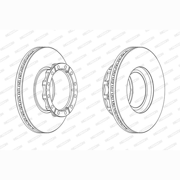 FERODO FCR173A Brake Disc