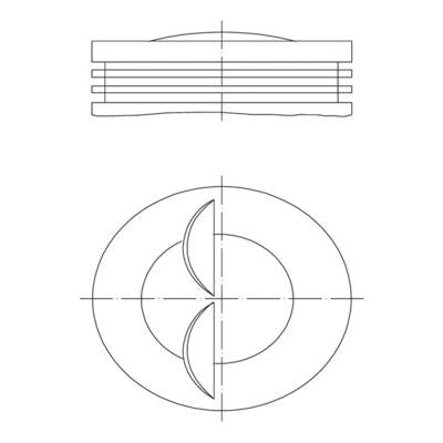 MAHLE 0078003 Piston