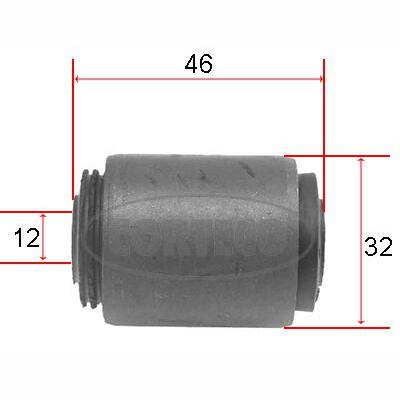 CORTECO CO21652438 Control/Trailing Arm Mounting