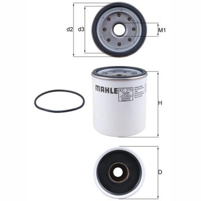 MAHLE KC376D Fuel Filter
