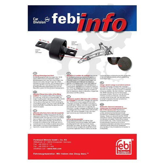 FEBI FE18183 Axle Beam Bushing