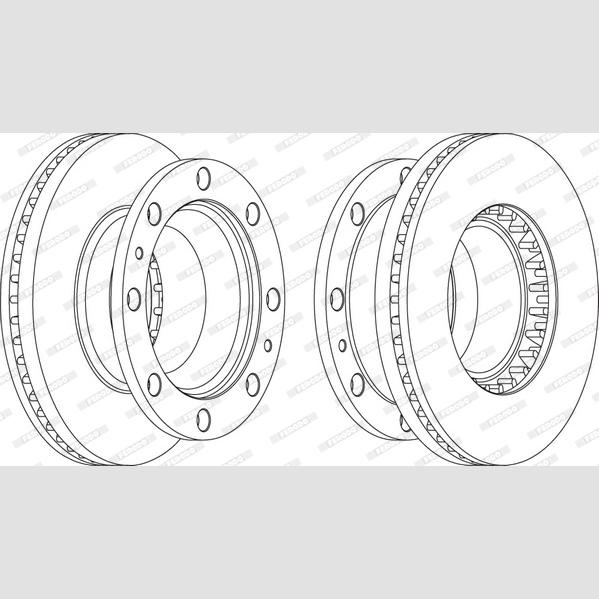 FERODO FCR248A Brake Disc