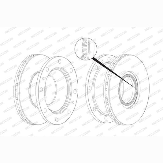FERODO FCR237A Brake Disc