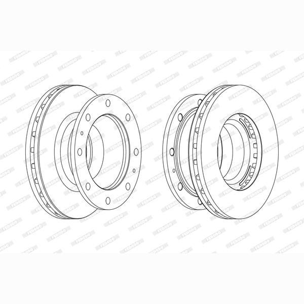 FERODO FCR238A Brake Disc