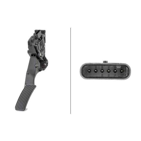 HELLA 554-711 Accelerator Pedal Position Sensor