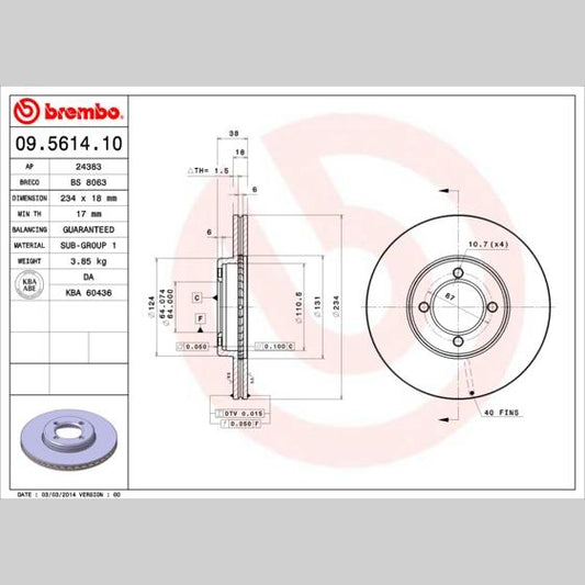 BOSCH 1987470025 Disc Brake Caliper Repair Kit