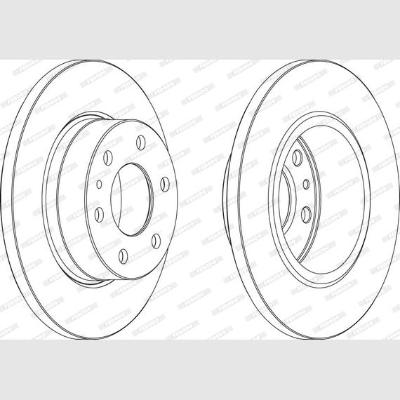 FERODO FCR315A Brake Disc