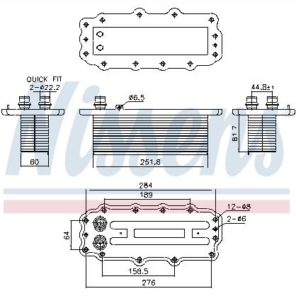 NISSENS NIS961295 Charge Air Cooler