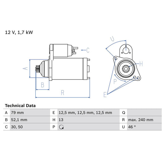 BOSCH 0986025220 Starter