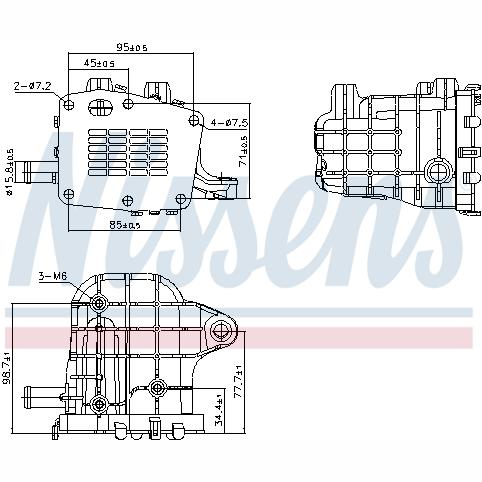 NISSENS NIS989481 Exhaust Gas Recirculation Cooler
