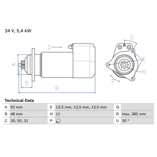 BOSCH 0986018420 Starter