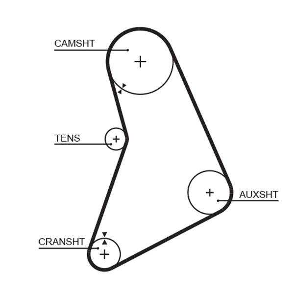 GATES GAT5068 Timing Belt