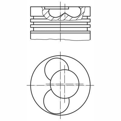 MAHLE 0305502 Piston