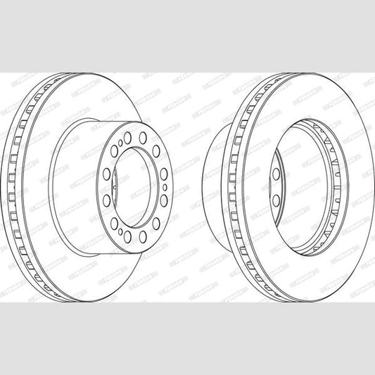 FERODO FCR204A Brake Disc