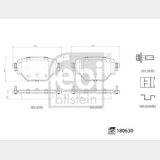 FEBI BILSTEIN FE180630 Disc Brake Brake Pad Set
